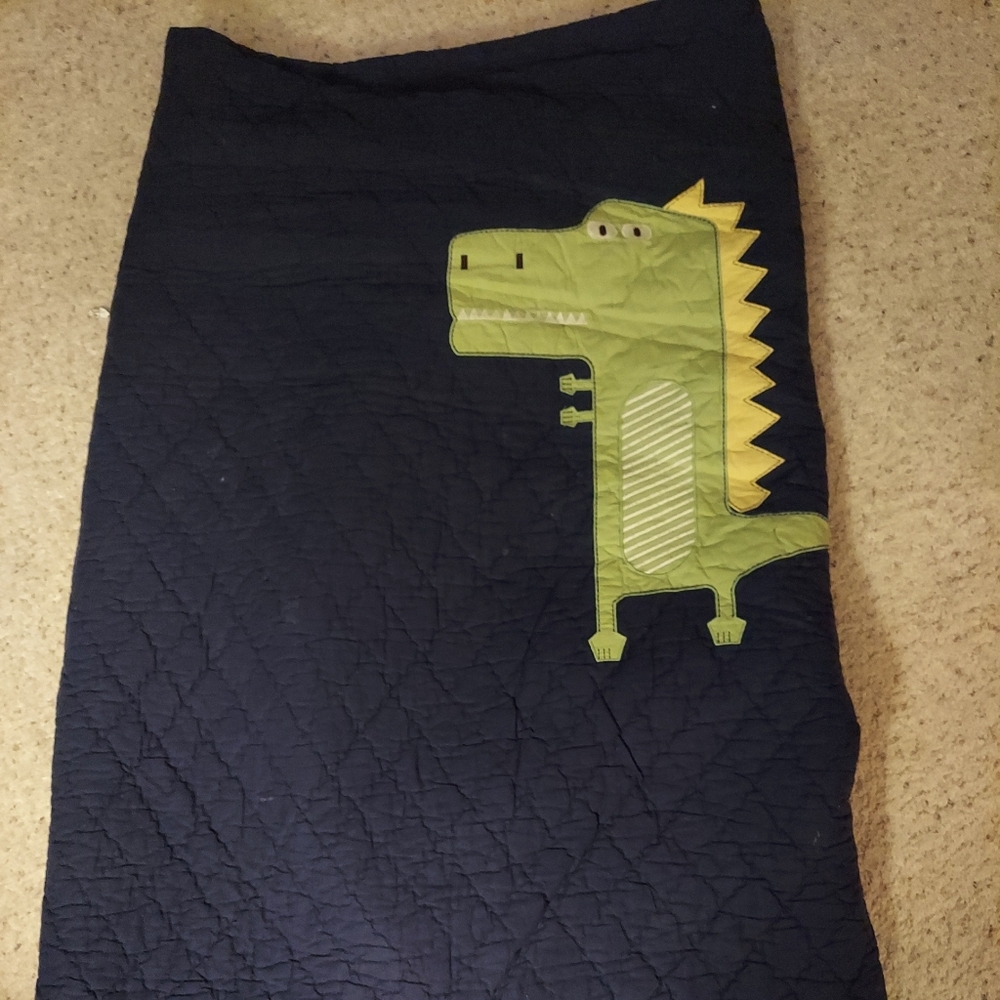 Pottery barn kids dinosaur comforter and sham